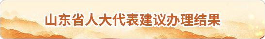 东省人大代表建议办理结果